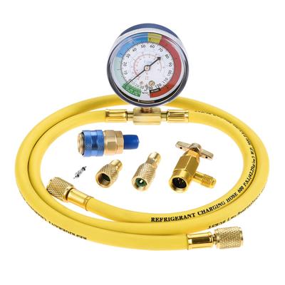 Bowarepro R134A Заправочный шланг для кондиционера с манометром, длина 130 см