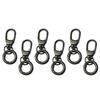 QEZEZA Keychain, Carabiner, Stylish, Set of 6, Key Chain, Metal Fittings, Zinc Alloy, Swivel
