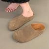 Fashion Ladies Shoes 2024 Fashion Closed Toe Women's Slippers Spring Autumn Suede Solid Flat Casual Comfortable Office Ladies Shoes