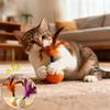 Игрушка-дразнилка для кошек, шарик с перьями, качающаяся кукла, издающая звуки, интерактивная игрушка для котят, для чистки зубов, устойчивая к укусам, аксессуары для кошек