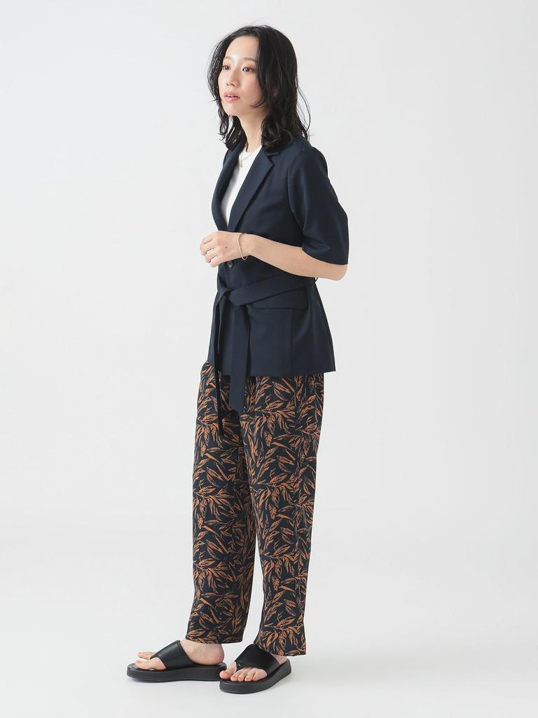 В:MING LIFE STORE от BEAMS Женский темно-синий жакет с рукавом три четверти (Размеры S-M)