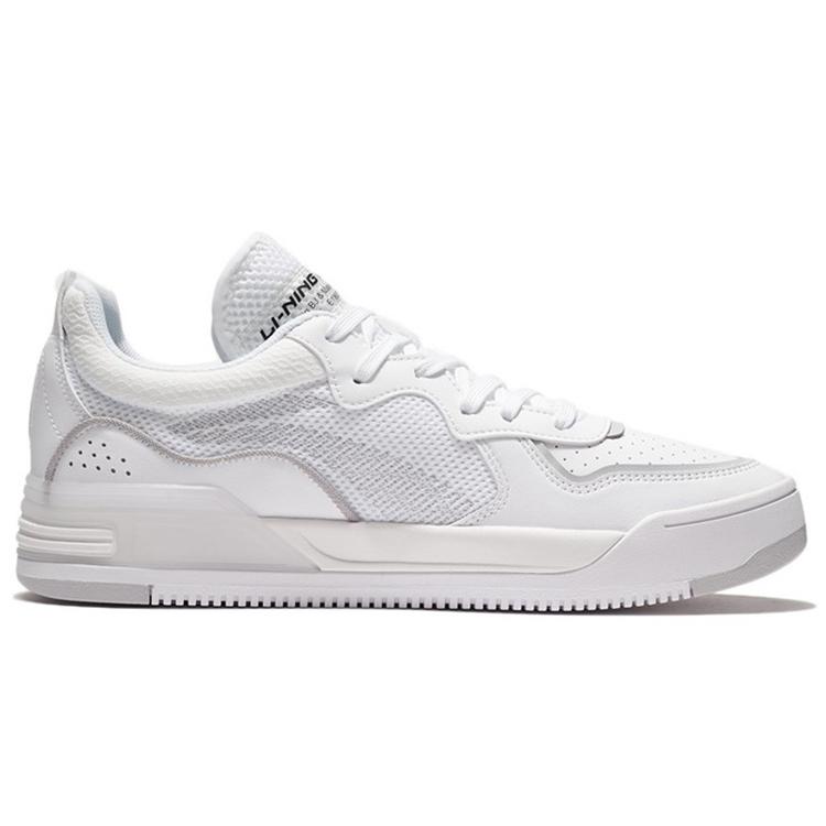 Li Ning Wave V1 Легкие Дышащие Низкие Кеды для Скейтборда Мужские Белые AGCS029-3