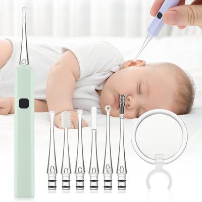 USB Baby Mini Электронная ушная ложка для чистки эндоскопов для взрослых Инструмент для удаления ушной серы со светодиодной подсветкой Светящаяся ложка для чистки ушей