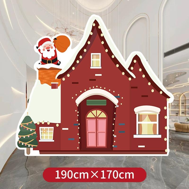 Праздничная рождественская композиция: Декор мероприятия в торговом центре с использованием шарового искусства и задника