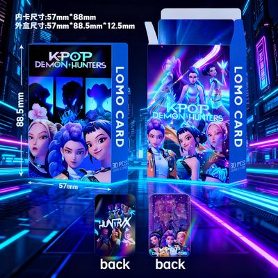 30 шт./лот K-pop карточка Охотники на демонов Lomo двусторонняя HD po печать po фото для фанатов коллекция рождественских подарков