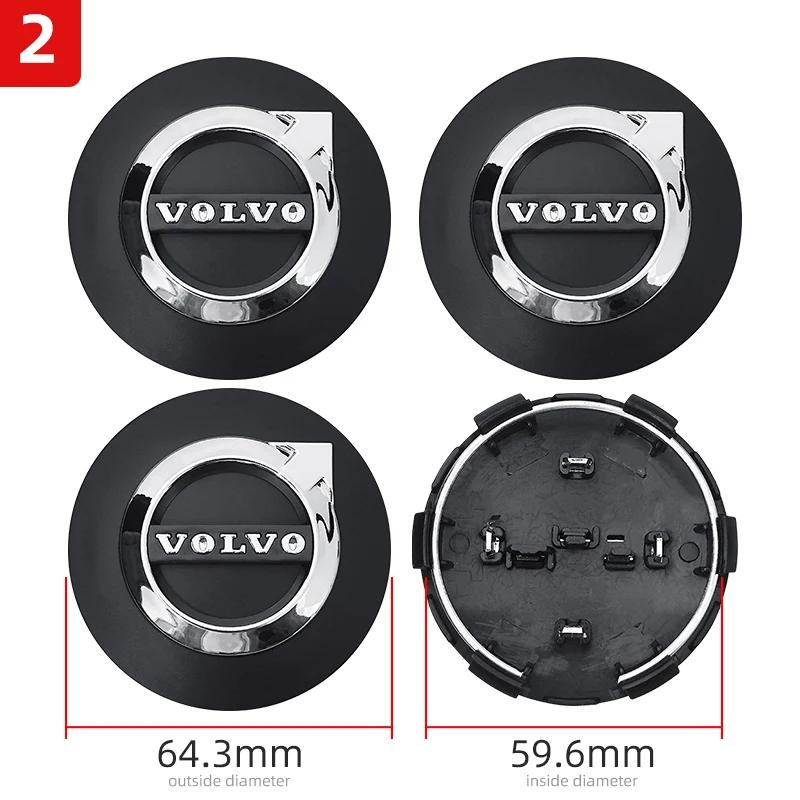 4 шт. 64 мм Центральные колпачки на диски автомобиля, Заглушки ступиц, Значки, Автоаксессуары Для Volvo Rdesign AWD C30 C70 S40 S60 S70 S80 S90 V40 V50 XC60