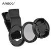 Andoer 37MM Professional Smartphone CPL Filter Set  Clip-on Circular Polarizer Lens with Universal