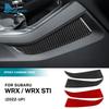 Real Soft Carbon Fiber Car Center Control Gear Side Decor Sticker For Subaru WRX/WRX STI   Interior Trim Accessories