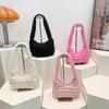 Bubble Candy Color New Fashionable Summer Cloud Korean Style Fashion Check Pleated Shoulder Bag for Women