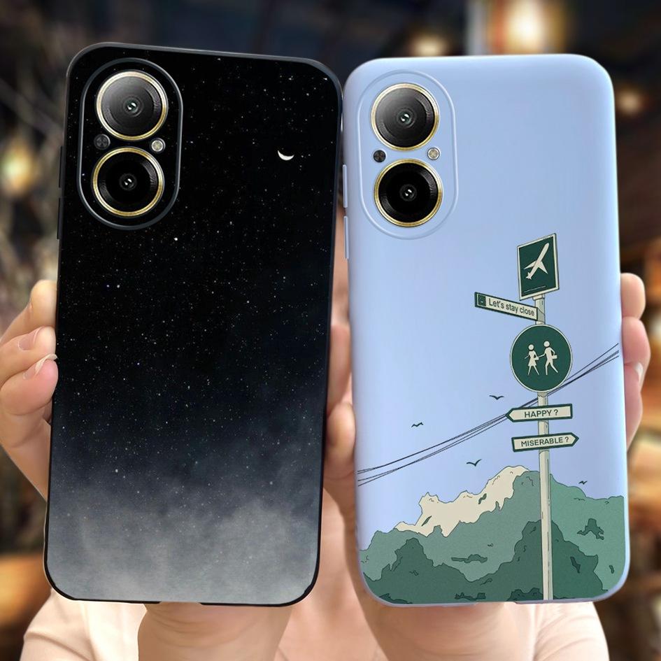 For Realme C67 4G Case RMX3890 Shockproof Cover Fashion Marble Slim Soft Silicone Phone Case For RealmeC67 4G C 67 Protect Shell