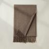 Imitation Cashmere Scarf Autumn and Winter New Solid Color Mid Length Warm Scarf Japanese and Korean Sweet Fashion Tassel Scarf