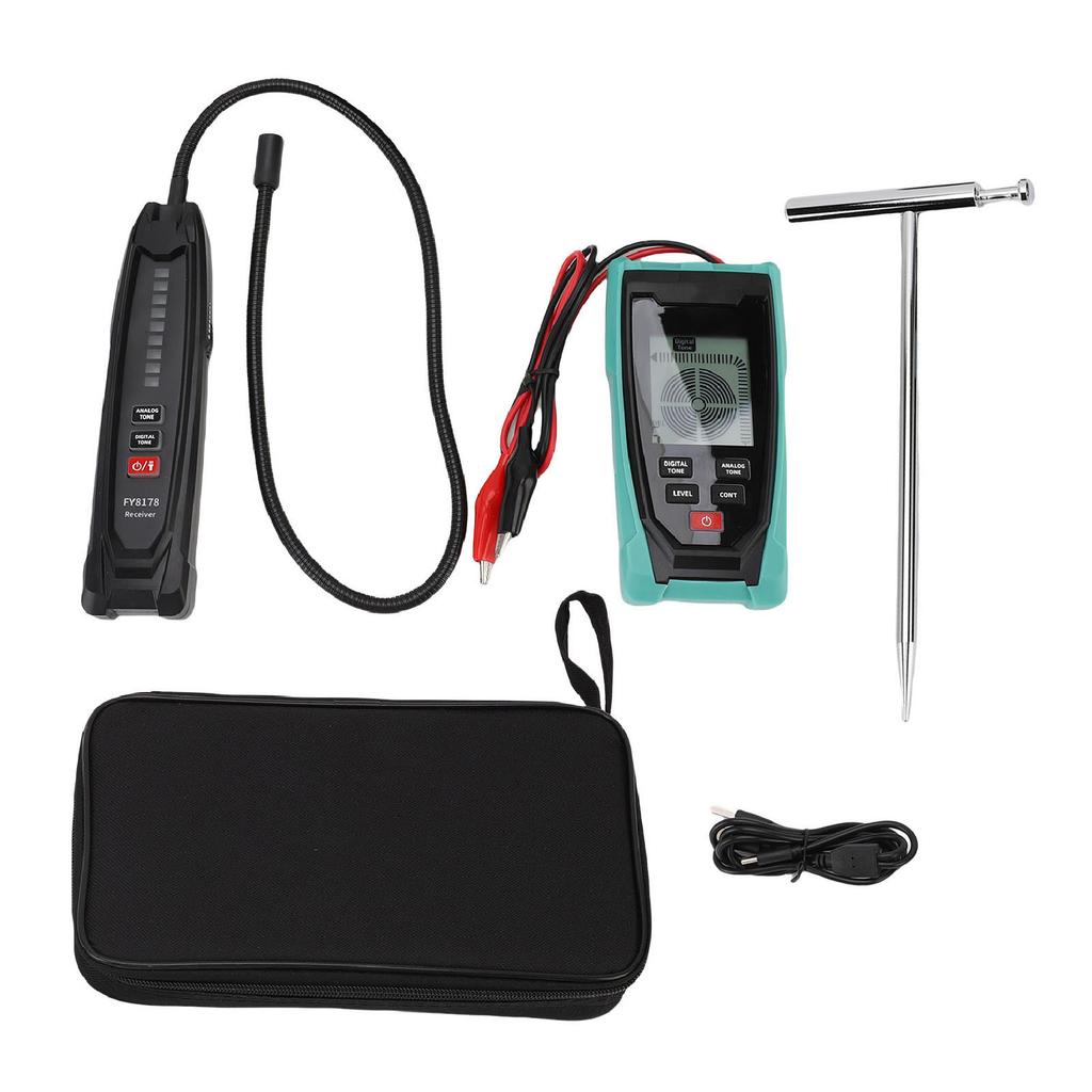 Underground Wire Locator Adjustable Sensitivity Digital Analog Buried Wire Tracer Cable Break Detector