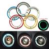 Fashion Circle Alloy Car Ignition Switch Cover Auto Stickers Luminous