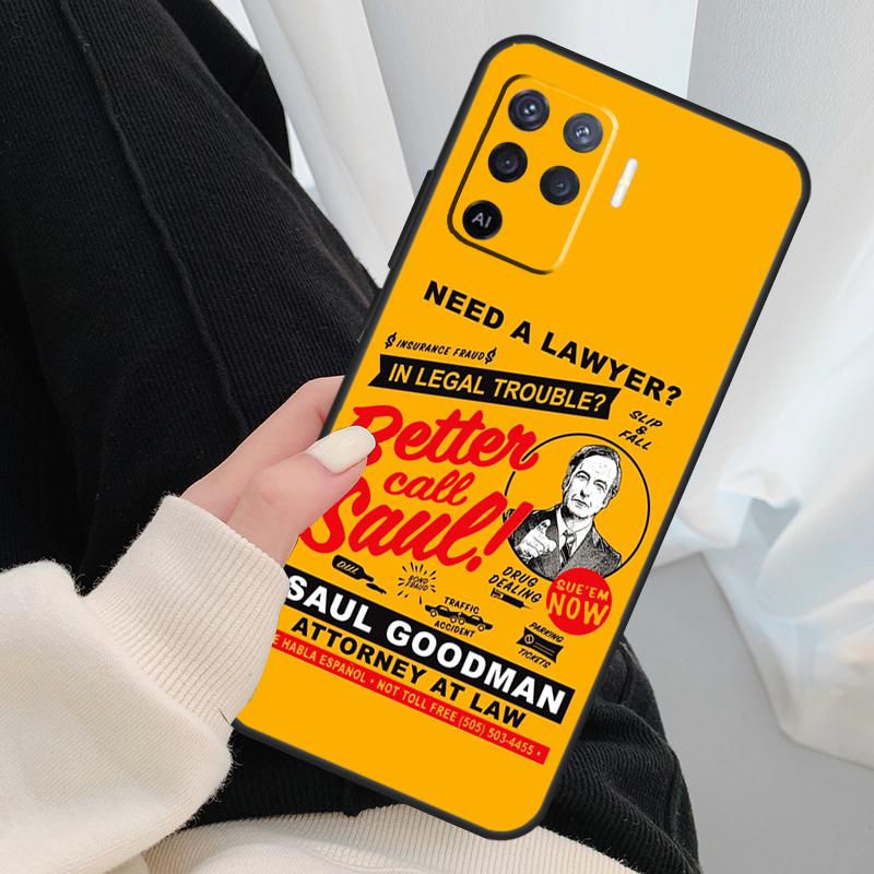 Чехол Better Call Saul для Oppo A40 A60 A80 A5 Pro A15 A16 A17 A57 A77 A94 A74 A54 A76 A96 A18 A38 A58 A78 A98