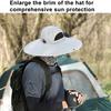 Солнечная шляпа-веер с широкими полями, двухрежимные вентиляторы, аккумулятор 800 мАч, шляпа для рыбалки на открытом воздухе, для пеших прогулок, езды на велосипеде, рыбалки