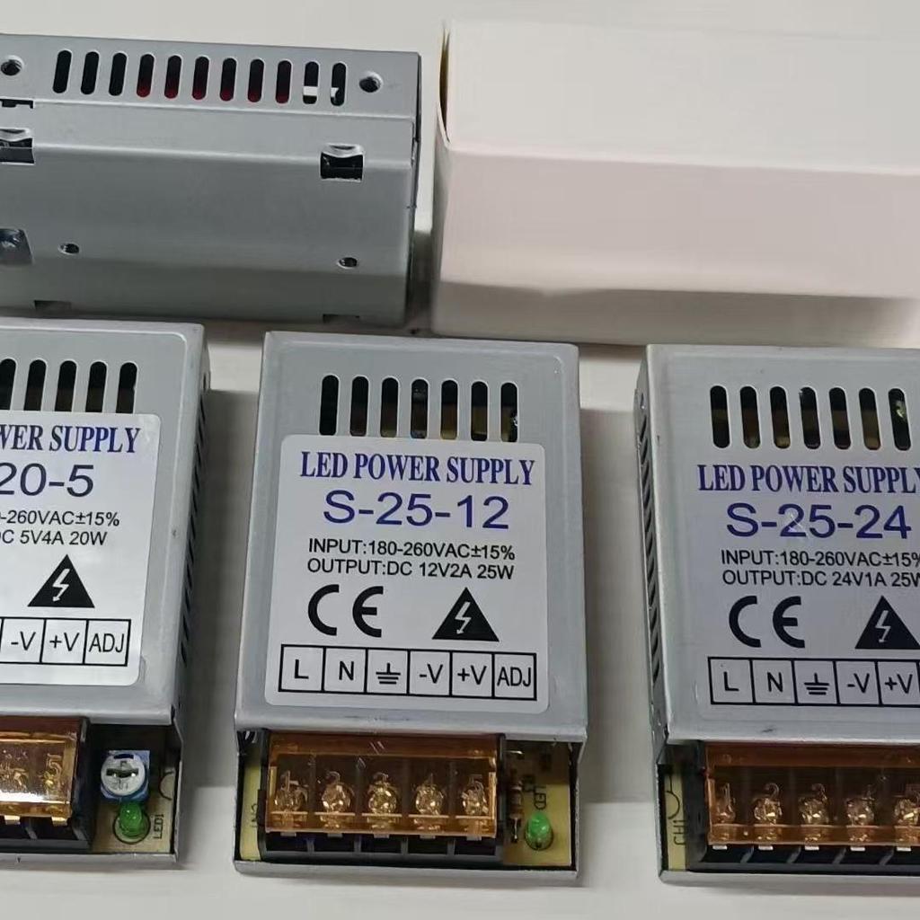 Сверхтонкий мини-блок питания 220 В на 5 В / 12 В / 24 В, светодиодный адаптер-трансформатор, DC 1A-4A.