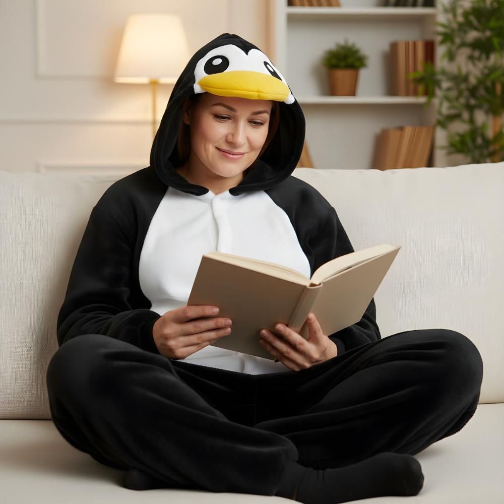 Piżama Onesie Kigurumi Kostium Przebranie Pingwin L: 165-175Cm
