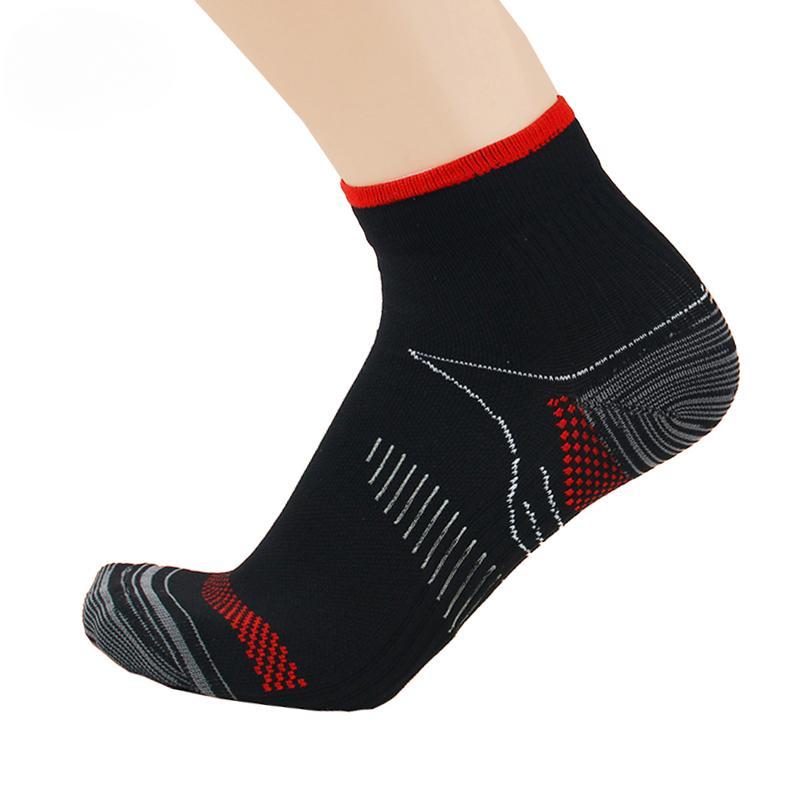 1 пара спортивных обтягивающих носков, компрессионные носки, поддержка свода голеностопного сустава, спортивные беговые носки