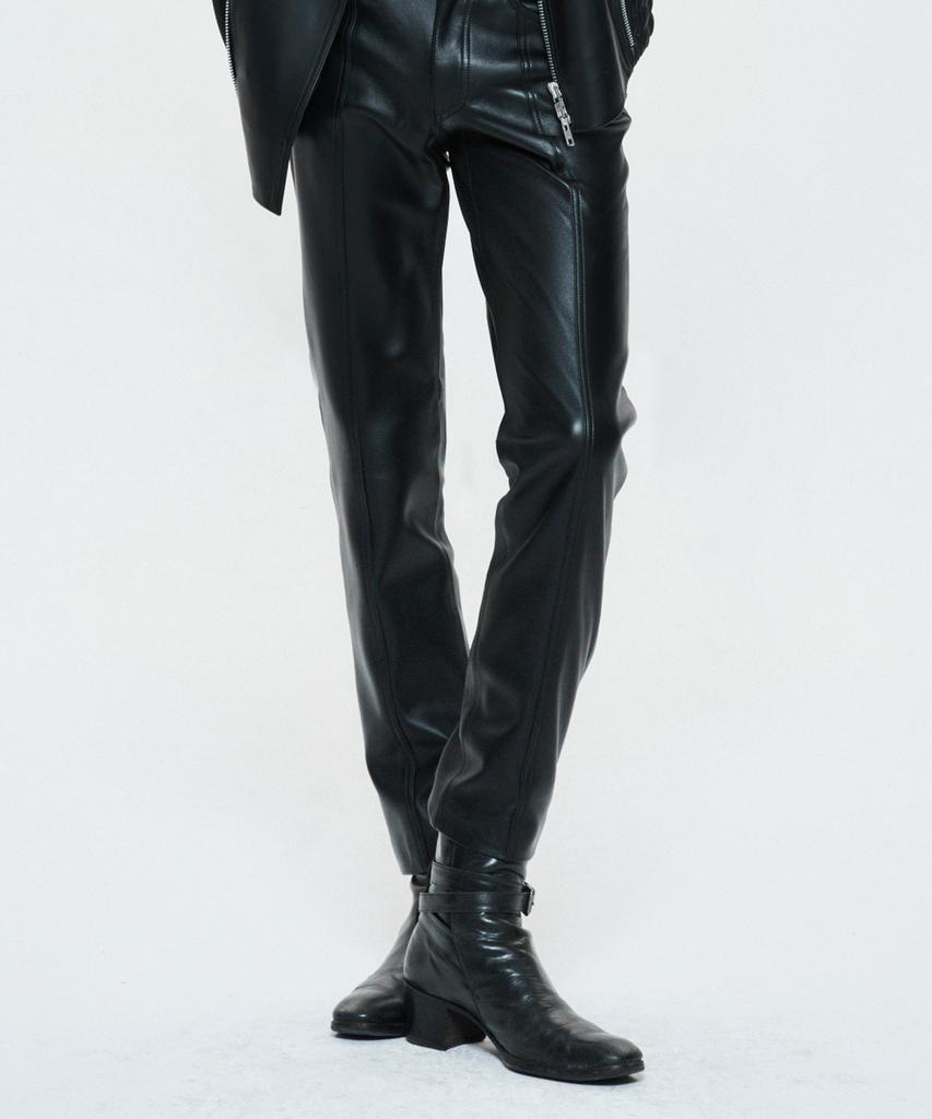UNTAGE Leather Slim Trousers_Uth-Fp32