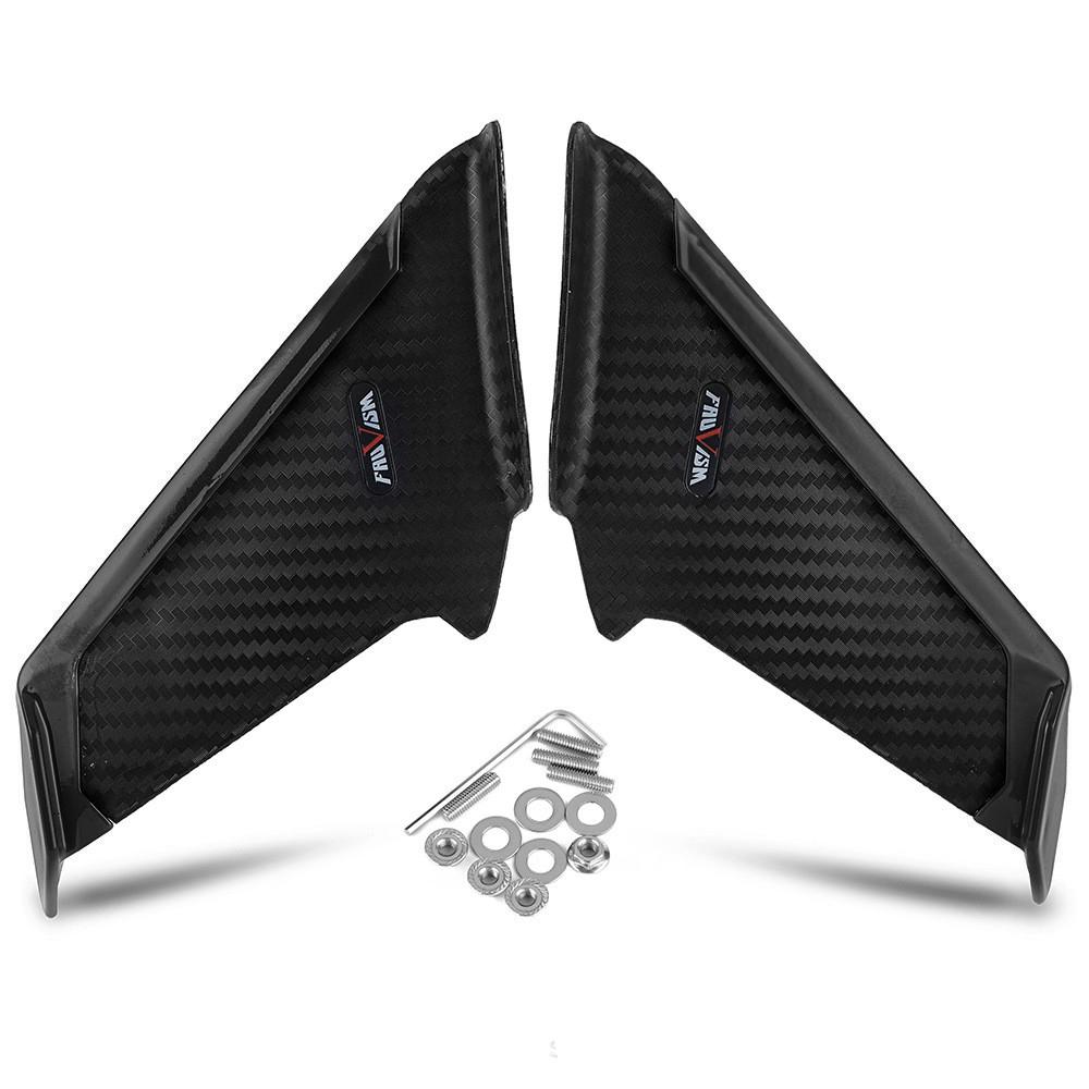 Пара мотоциклетных передних обтекателей под карбон, боковые винглеты, ветровые спойлеры