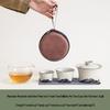 Речной Керамический Дорожный Чайный Набор из Древесной Золы: Набор для Ганфу на 2 чашки для кемпинга - Идеальный подарок для пожилых