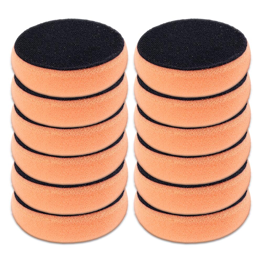 Набор губок для полировки автомобиля, 4-дюймовые аппликаторы для автомобильного воска, красная ручка, мягкие губчатые аппликаторы, губка для полировки автомобиля, инструмент для чистки