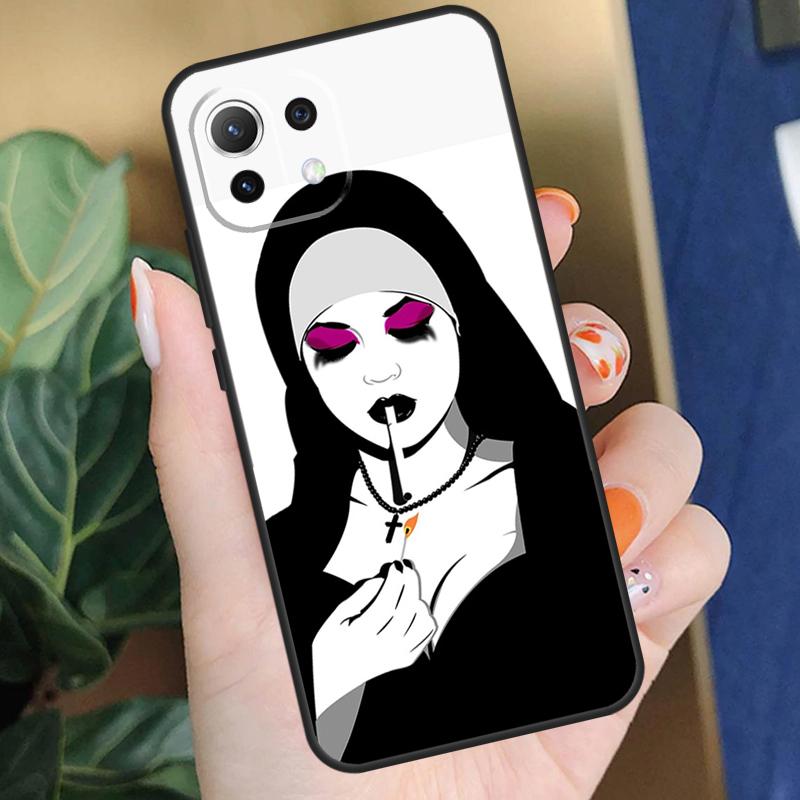 Sister Style Nun Sexy Girl Case For Xiaomi 15 14 Ultra 13T 14T 15T Pro 17 Pro Max POCO X7 Pro X5 X6 F5 F6 F7 F8 Coque