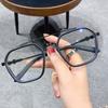 1Pcs New Blue Light Blocking Fashion High-End Glasses Men Optical Clear Glasses Black Square Frame Eyeglasses Anti-Radiation