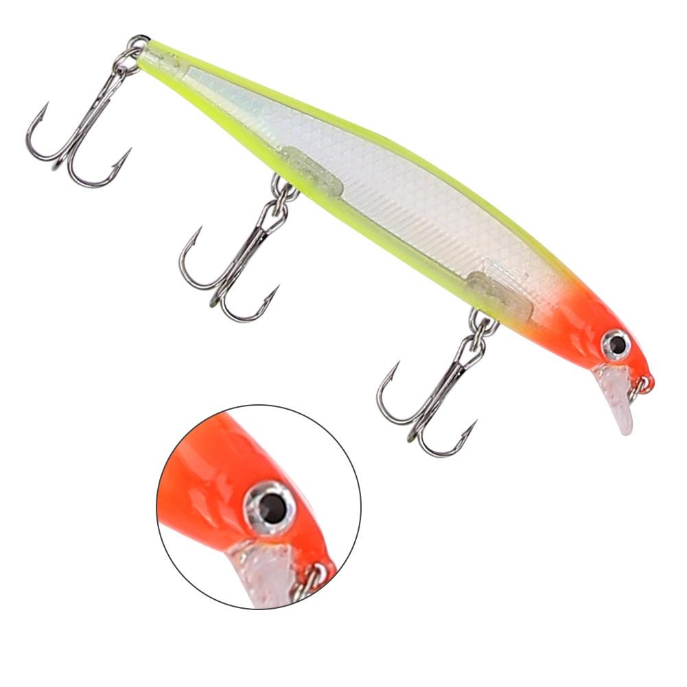 HENG JIA 11CM Vivid Lures искусственная приманка для ловли пескаря с крючками