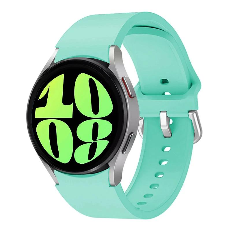 Силиконовый ремешок без зазоров для Samsung Galaxy Watch 7/6/5/4 44мм 40мм 5Pro 45мм Браслет Galaxy 6 Classic 47мм 43мм 46мм Correa