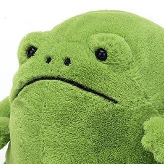 Green Frog Doll Toy Stuffed Animal Plush Frog Figure Hugging Pillow Cushion Home Decoration for Kids Adults Girls Boys