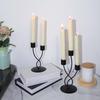 Taper Candle Holder Metal Curved Candle Holder Table Centerpiece Tapered Pillar Candles Holder for Wedding Festive Decor