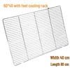 60x40см 304 Нержавеющая сталь Решетка для выпечки и охлаждения (Набор из 2)