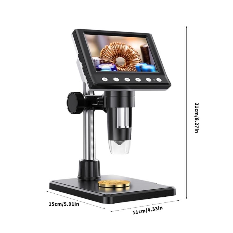 High Quality 1000X Magnification Digital Microscope With 4.3 Size Screen For Accurate Work