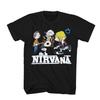 Редкая летняя новинка 2026 года Дизайн Nirvana Группа Оригинальная ручная иллюстрация Рок Американский повседневный Мужская Женская Короткая футболка