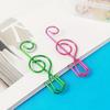 50pcs Assorted Music Note Paper Clips 12mm X 40mm Durable Iron Construction for Everyday Office Use