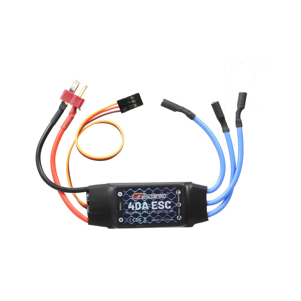 GTSKYTENRC 2-4S 40A бесщеточный регулятор скорости двигателя ESC с дистанционным управлением BEC ESC для фиксированного крыла