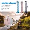 Пластиковая подставка для удочки, съемная рыболовная коробка, кронштейн для удочки, регулируемый, портативный, прочный, с защелкивающимся дизайном, аксессуары для отдыха на природе