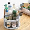 Kitchen Rotary Shelf Spice Rack Multifunctional Single and Double Layer Spice Storage Cosmetic Storage Rack