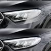 Черная матовая пленка для защиты фар автомобиля, вырезанная по форме, для Mercedes Benz GLC GLK, комплект виниловой обертки TPU PPF с защитой от царапин, пленка с высоким глянцем