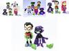 Teen Go Titans To The Movies Robin Cyborg Beast Boy Raven Action Figure 7pcs Toy