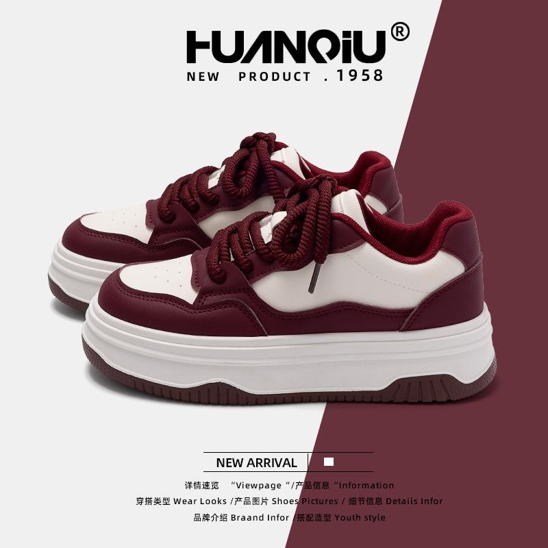 Global Popular High-end Thick-soled White Shoes Women's Spring 2025 New Niche Casual Board Shoes ZHQ68056