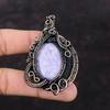 Lepidolite Pendant Copper Wire Wrapped Pendant Antique Jewelry Handmade Designer Pendant Lepidolite Copper Jewelry Gemstone Pendant For Gift