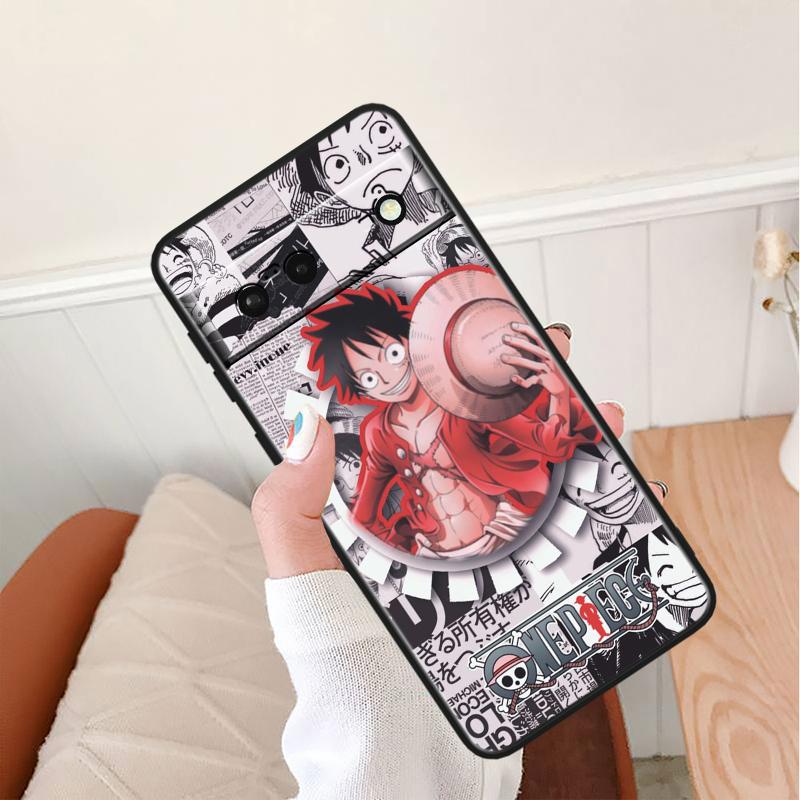 ONE-PIECE противоударный чехол для Google Pixel 8 7A 6A 5A 5 4 4A XL Pro 5G черный чехол для телефона мягкий чехол для телефона Fundas Capa