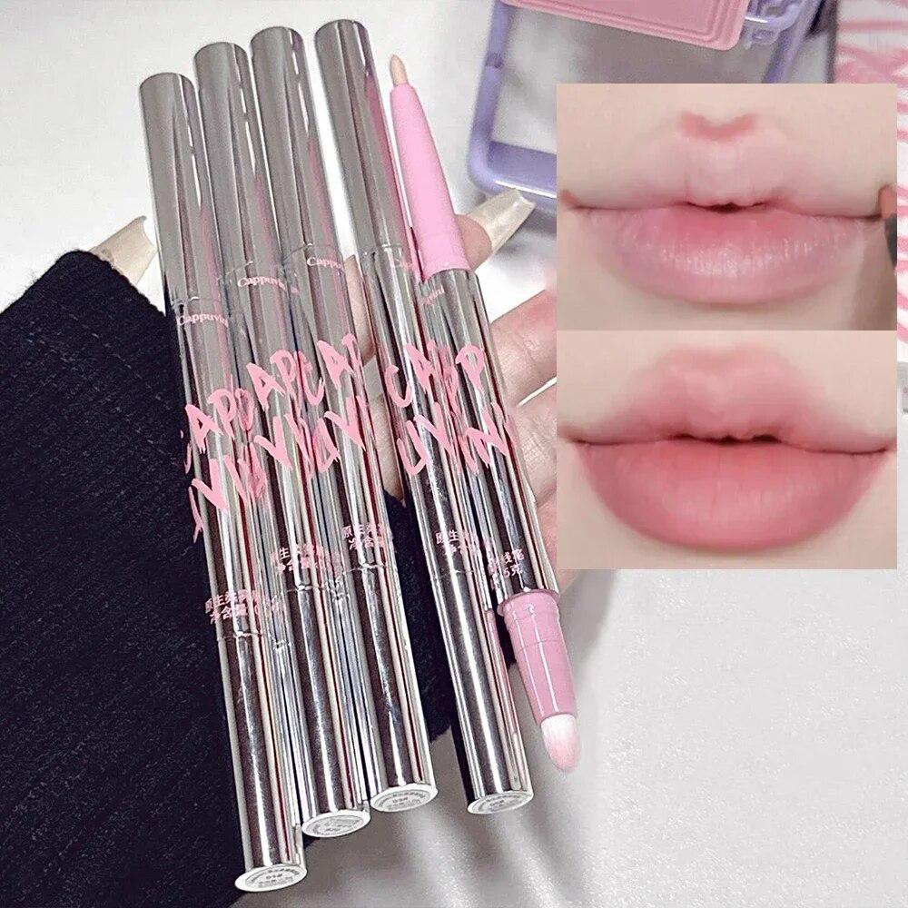 Lip Liner Pen Matte Lipstick Pen Waterproof Longlasting Lipstick Lip Contouring Non-stick Cup Lipliner Pencil Lip Makeup