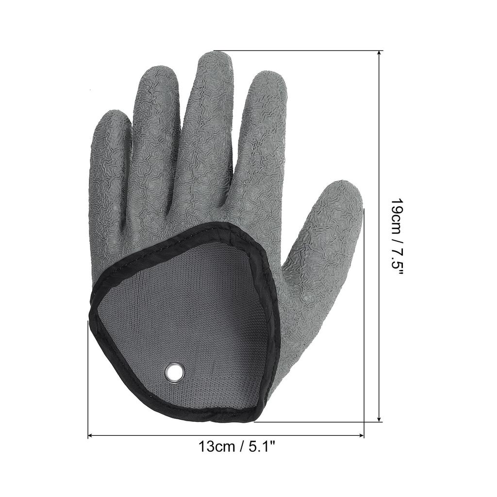 PATIKIL Мужские рыболовные перчатки, Профессиональные перчатки для ловли рыбы, Нескользящие, Устойчивые к проколам, Водонепроницаемые перчатки для разделки рыбы для ловли