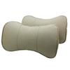 Genuine Leather MG Car Neck & Backrest Pillow - Cowhide Protection with Custom Logo Option