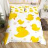 Cute Duck 2/3 Piecebedroom setChildren'sGift Teenagers adulteMicrofibre Double Bed Single Bed Duvet Cover with Zip Room Decor