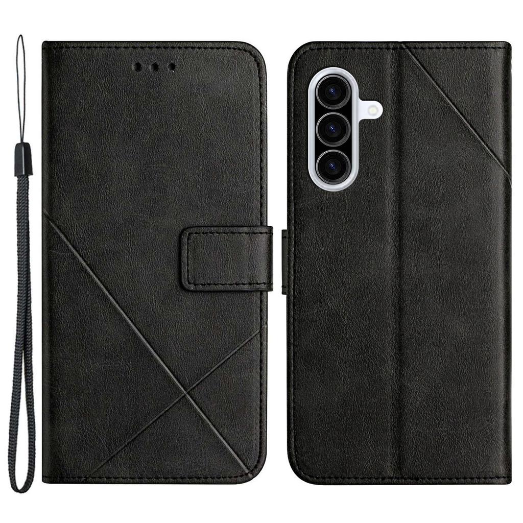 Для Samsung Galaxy A36 5G Чехол Кошелек Кожаный Чехол для Телефона с Линейным Узором