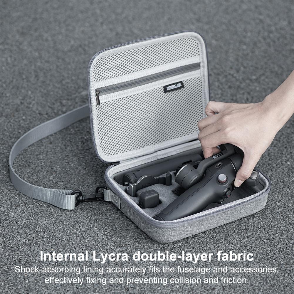 For DJI Osmo Mobile 7/7 Pro Carrying Case Shockproof Protective Handbag Travel Case Shoulder Bag for Handheld Gimbal&Accessories